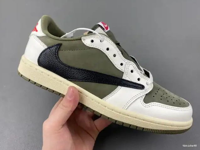 Rep TBkick LOW OLIVE SCOTT OG TRAVIS AIR MEDIUM 1 DM7866-200 X JORDAN 0512